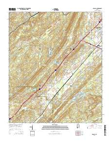 McCalla 2014 topographic map thumbnail
