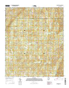 Hackneyville 2014 topographic map thumbnail