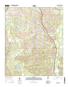 Snowdoun 2014 topographic map thumbnail