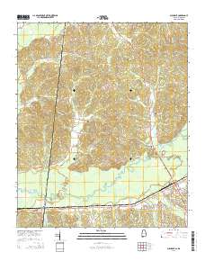 Sulligent 2014 topographic map thumbnail
