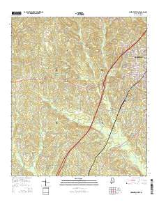 Greenville West 2014 topographic map thumbnail