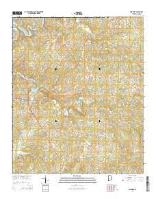 Wedowee 2014 topographic map thumbnail