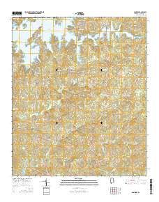 Ponders 2014 topographic map thumbnail