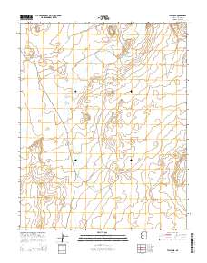Tall Mesa 2014 topographic map thumbnail