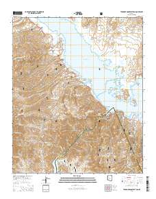 Theodore Roosevelt Dam 2014 topographic map thumbnail