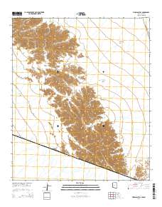 Tinajas Altas 2014 topographic map thumbnail