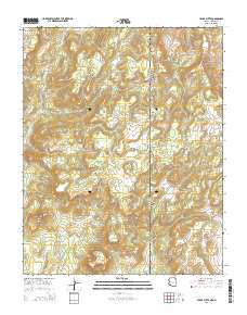 Tsaile Butte 2014 topographic map thumbnail