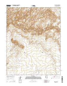 Tse Esgizii 2014 topographic map thumbnail
