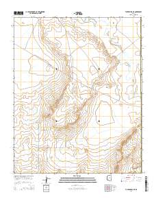 Tucker Mesa NE 2014 topographic map thumbnail