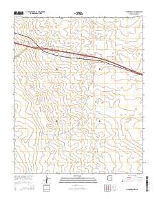 Tucker Mesa SW 2014 topographic map thumbnail