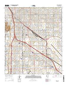 Tucson 2014 topographic map thumbnail