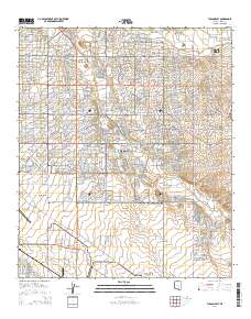 Tucson East 2014 topographic map thumbnail