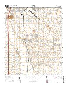 Tucson SW 2014 topographic map thumbnail