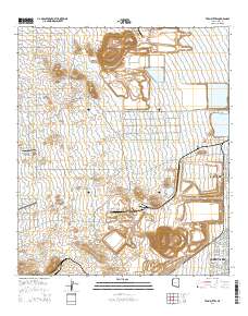 Twin Buttes 2014 topographic map thumbnail