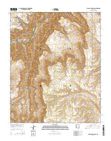 Vulcans Throne SW 2014 topographic map thumbnail