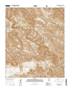 Weavers Needle 2014 topographic map thumbnail