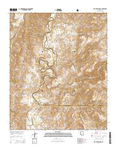 Wet Bottom Mesa 2014 topographic map thumbnail