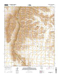 Whitlock Peak 2014 topographic map thumbnail