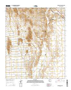 Wickenburg SW 2014 topographic map thumbnail