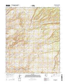 Wide Ruins 2014 topographic map thumbnail