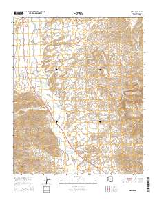 Wikieup 2014 topographic map thumbnail