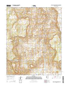 Wolf Hole Mountain West 2014 topographic map thumbnail