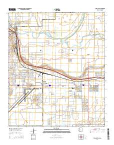 Yuma East 2014 topographic map thumbnail