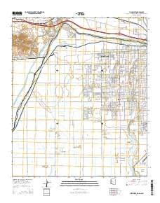 Yuma West 2014 topographic map thumbnail
