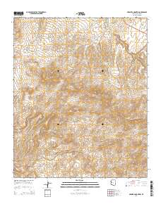 Arrastra Mountain 2014 topographic map thumbnail