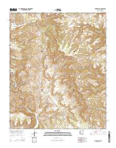 Chediski Peak 2014 topographic map thumbnail