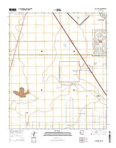 Gila Butte NW 2014 topographic map thumbnail