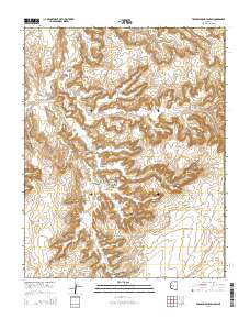 Toenleshushe Canyon 2014 topographic map thumbnail