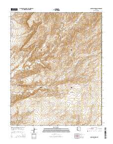 John Daw Mesa 2014 topographic map thumbnail