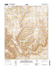 Milkweed Canyon SW 2014 topographic map thumbnail