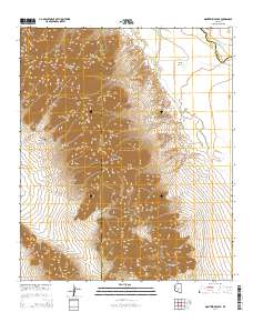 Montezuma Peak 2014 topographic map thumbnail