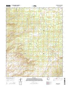 Pine Springs 2014 topographic map thumbnail