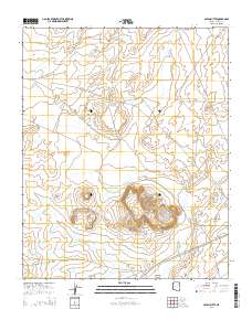 Satan Butte 2014 topographic map thumbnail