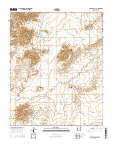Turkey Track Butte 2014 topographic map thumbnail