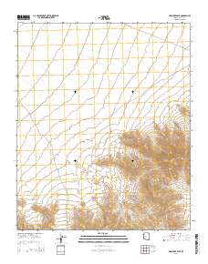 Harcuvar Peak 2014 topographic map thumbnail