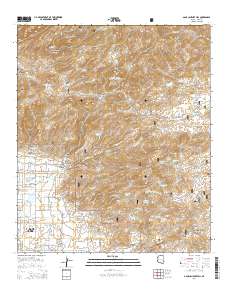 Agua Caliente Hill 2014 topographic map thumbnail