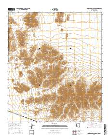 Agua Dulce Mountains 2014 topographic map thumbnail