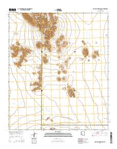 Aguila Mountains SE 2014 topographic map thumbnail