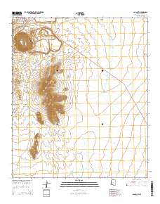 Ajo South 2014 topographic map thumbnail