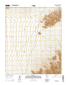 Alamo Dam SE 2014 topographic map thumbnail