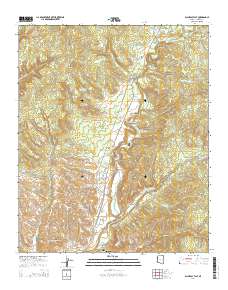 Alchesay Flat 2014 topographic map thumbnail