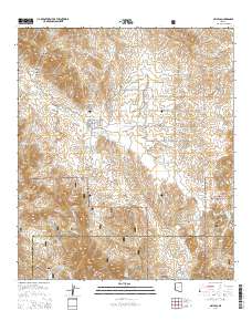 Arivaca 2014 topographic map thumbnail
