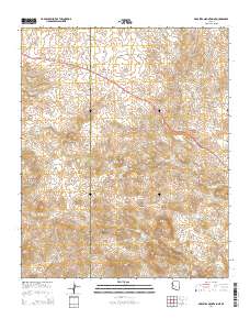 Arrastra Mountain NE 2014 topographic map thumbnail