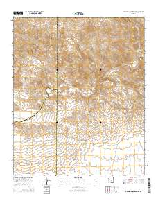 Arrastra Mountain SE 2014 topographic map thumbnail