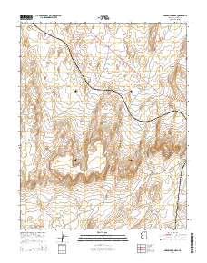 Arrowhead Mesa 2014 topographic map thumbnail