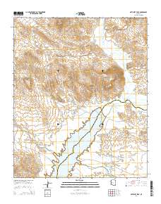 Artillery Peak 2014 topographic map thumbnail